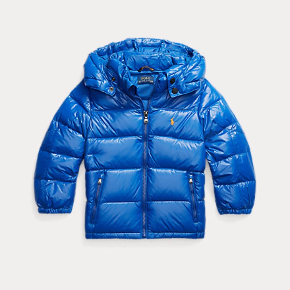Boys Toddler Ralph Lauren Glossy Blue Coat